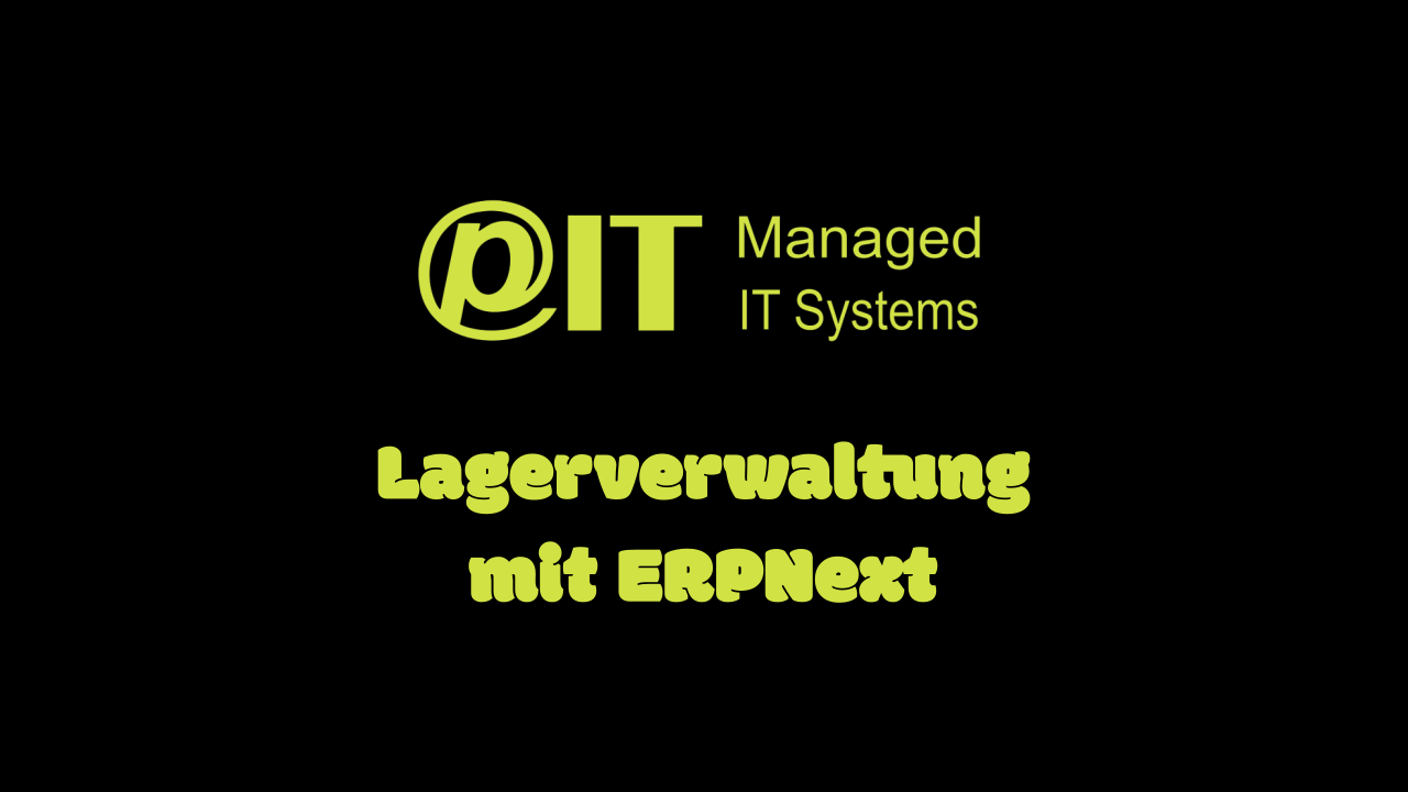 Lagerverwaltung mit ERPNext - Cover Image